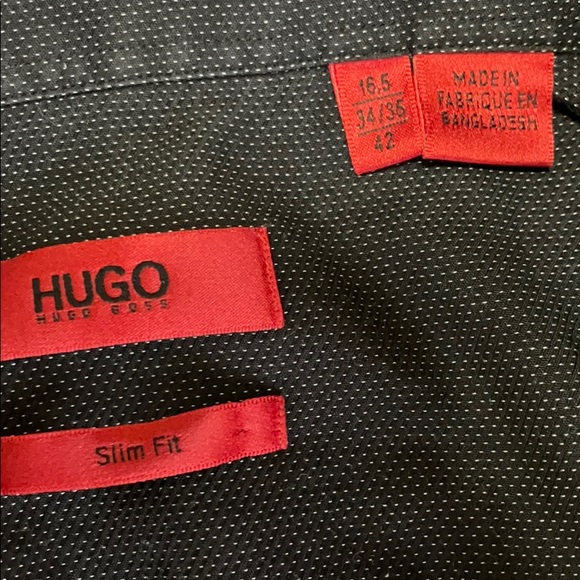 Hugo Boss Slim Fit Black long sleeve button up - Picture 2 of 6